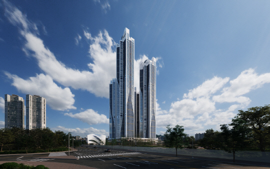 '블랑써밋 74' 주경 투시도. [대우건설 제공]